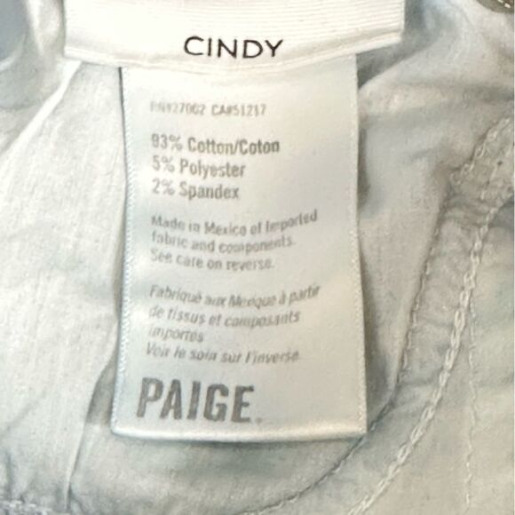 Paige Cindy Straight Leg Raw Hem Cropped Jeans | 26 - Picture 8 of 9